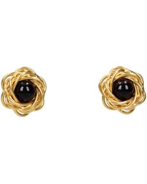 Patou Brass Earrings - Metallic