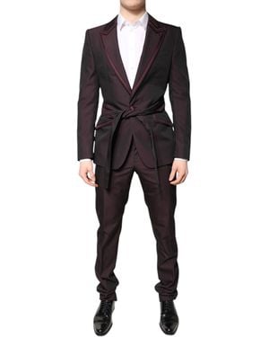 Dolce & Gabbana Single Breasted Formal 2 Piece Suit - Black