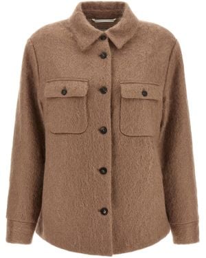 Peserico Virgin Wool Jacket - Brown