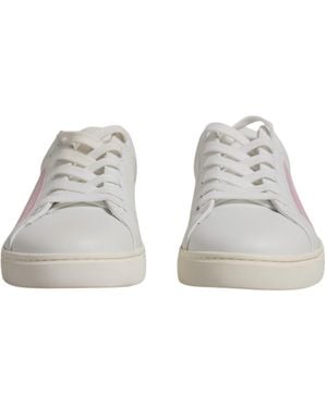 Dolce & Gabbana Classic Calf Leather Sneakers Shoes - Gray
