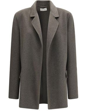 The Row Cashmere Full-Length Jacket - Gray