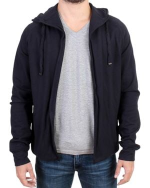 CoSTUME NATIONAL Hooded Cotton Jumper - Blue