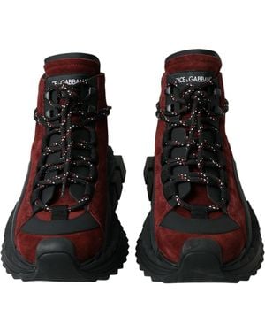 Dolce & Gabbana Super King High Top Trainers Shoes - Black