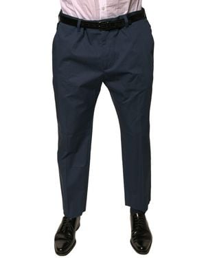 Dolce & Gabbana Straight Leg Dress Trousers - Blue