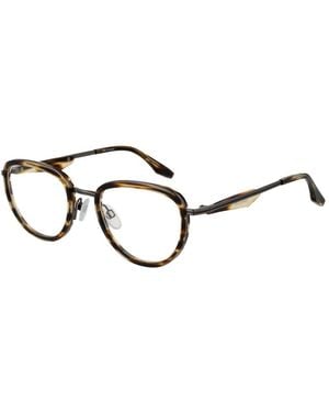 Trussardi Brown Metal & Plastic Glasses (frames) - Black