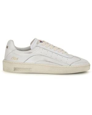 DSquared² Calf Leather Bos Taurus Low Top Sneakers - White