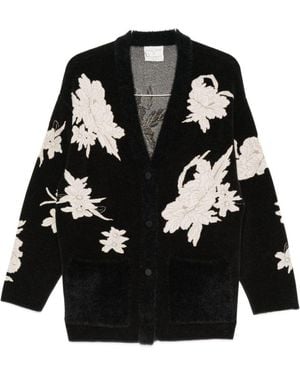 forte_forte Jacquard Cardigan - Black
