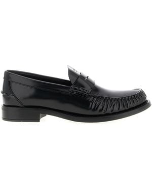 Prada Calfskin Slip-On Loafers - Black