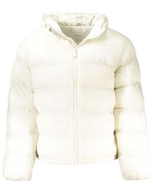 Calvin Klein Bianco Poliammide Uomo Jacket - White