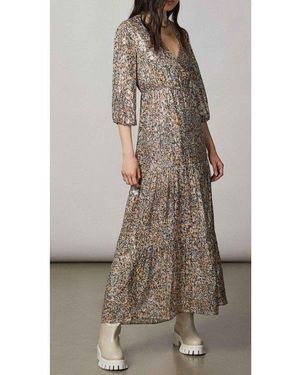 Patrizia Pepe Silk Casual Dress - Brown
