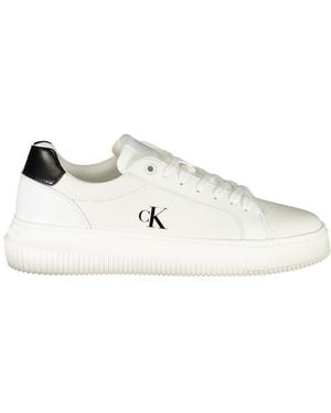 Calvin Klein Bianco Polyurethane Sneaker - White