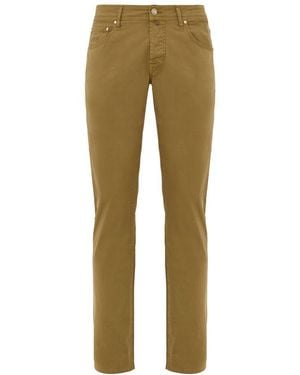 Jacob Cohen Cotton Skinny Pants - Green