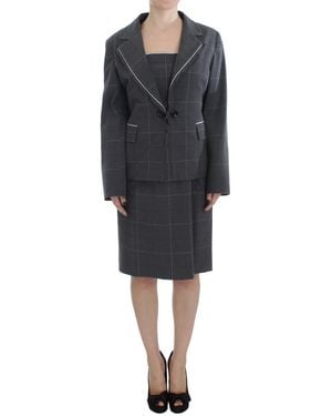 Bencivenga Stretch Sheath Dress Suit Set - Black