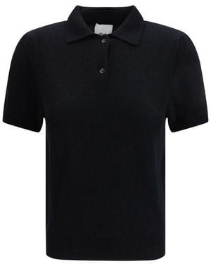 Allude Cashmere Polo Shirt - Black