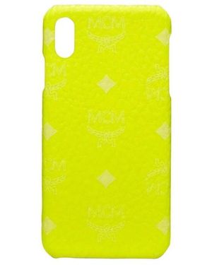 MCM Visetos Iphone Xs Max Cell Phone Case - Yellow