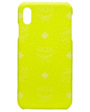 MCM Visetos Iphone Xs Max Cell Phone Case - Yellow