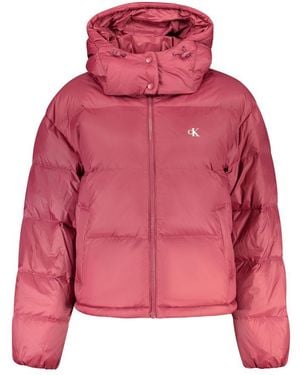 Calvin Klein Nylon Shell Jacket - Red