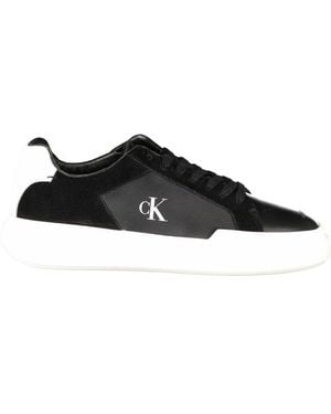 Calvin Klein Nero Leather Sneaker - Black