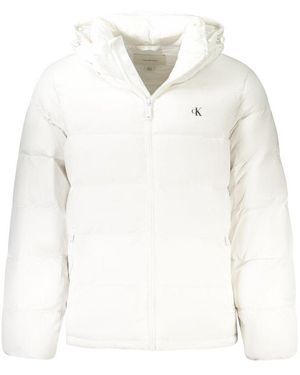 Calvin Klein Bianco Poliammide Jacket - White