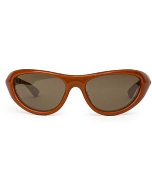 Bottega Veneta Acetate Sunglasses - Brown