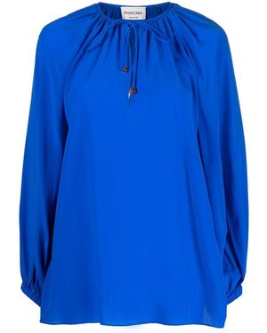 PHAEONIA Anita Long Sleeves Blouse - Blue