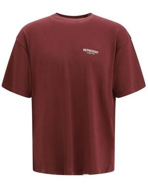 Represent Cotton T-Shirt - Red