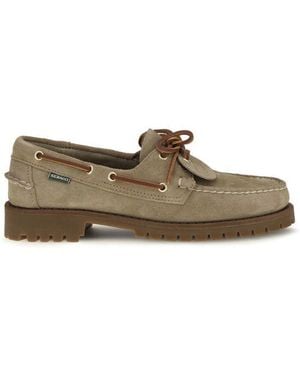 Sebago Suede Leather Slip-On Loafers - Natural