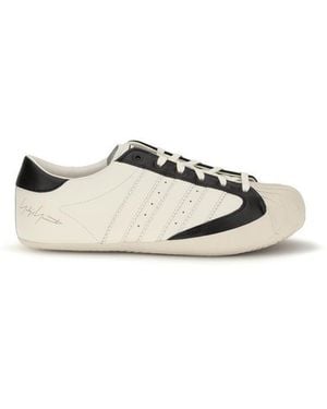 Y-3 Calf Leather Bos Taurus Low Top Sneakers - White