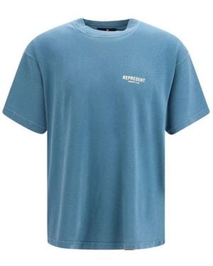 Represent Cotton T-Shirt - Blue