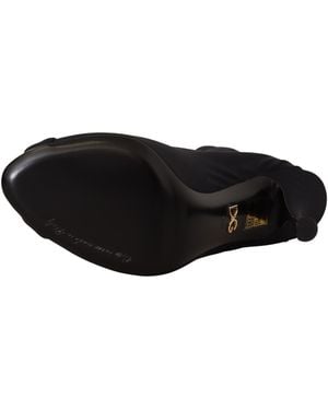 Dolce & Gabbana Stretch Jersey Booties - Black