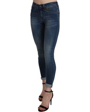 Ermanno Scervino Chic High Waist Cropped Jeans - Blue