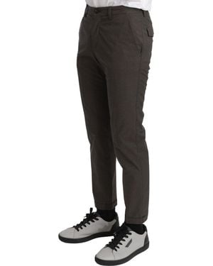 Dolce & Gabbana Casual Trouser 100% Cotton Trousers - Black