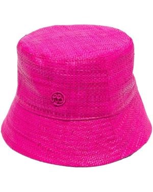 Ruslan Baginskiy Straw Bucket Hat - Pink