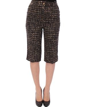 Dolce & Gabbana Wool Shorts Trousers - Black