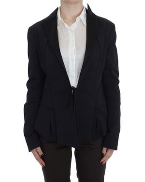 Exte Stretch Single Breasted Blazer Jacket - Blue