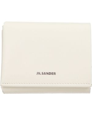 Jil Sander Leather Wallet - Natural