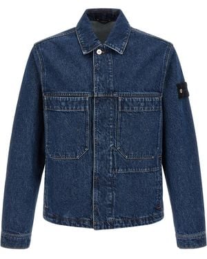 Stone Island Cotton Denim Jacket - Blue