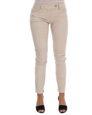 Ermanno Scervino Slim Jeans Corduroy Skinny Pants - White