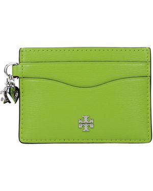 Tory Burch Leather Cardholder - Green