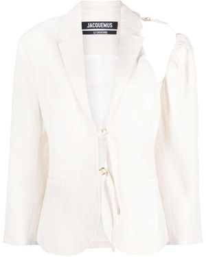 Jacquemus La Veste Galliga Blazer Jacket - White