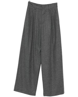 Susanne Bommer Cotton Blend Pants - Gray
