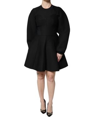 Dolce & Gabbana Neoprene Mini Dress - Black