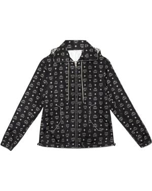 MCM Reflective Monogram Windbreaker Jacket S - Black