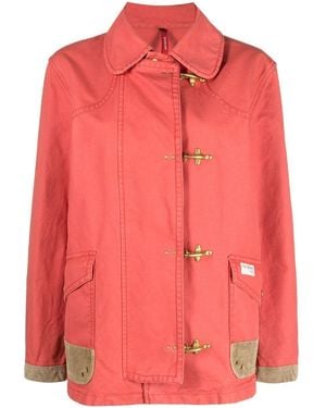 Fay Cotton Shirt Jacket - Pink