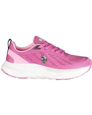 U.S. POLO ASSN. Pink Polyurethane Sneaker