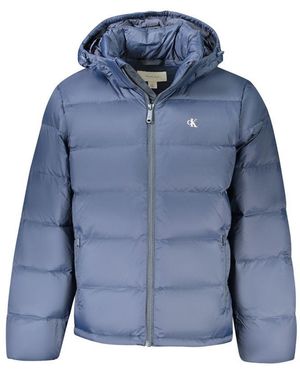 Calvin Klein Blu Poliammide Jacket - Blue