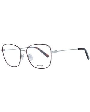 Bally Burgundy Optical Frames - Metallic