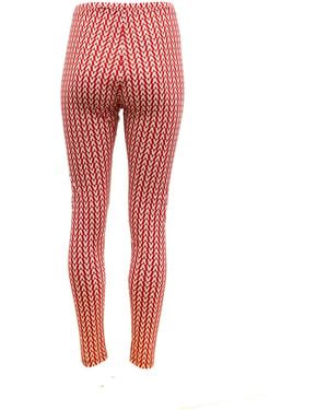 Valentino Garavani Silk Leggings - Red