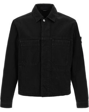 Stone Island Cotton Denim Jacket - Black