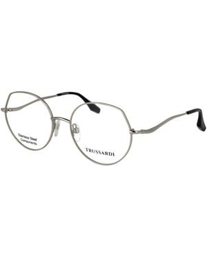 Trussardi Stainless Steel Glasses (Frames) - Metallic